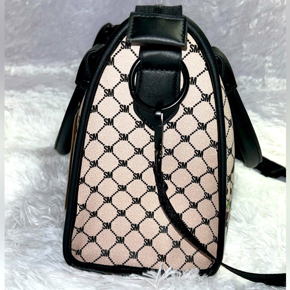 Steve Madden Floral Logo Satchel Handbag NWT - Picture 6 of 7